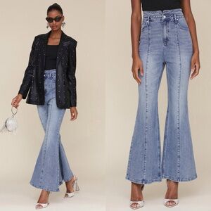 Avec Les Filles high rise extreme flare jeans